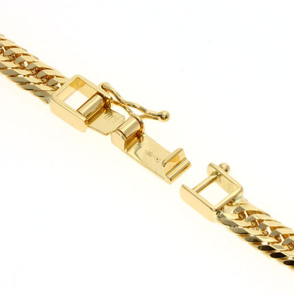 Curb chain Kihei triple 12 sides Necklace K18 Yellow Gold 30.4g　mens