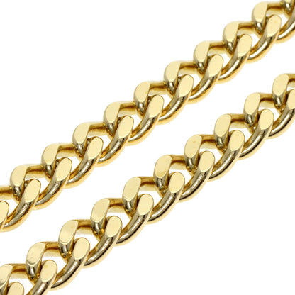 Curb chain Kihei 2 sides Necklace K18 Yellow Gold 100.4g　mens