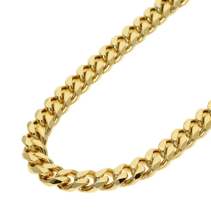 Curb chain Kihei 8 sides Necklace K18 Yellow Gold 72.3g　mens