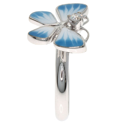 Dior Butterfly motif 1P diamond pinky ring Ring K18 White Gold Ladies [Used]