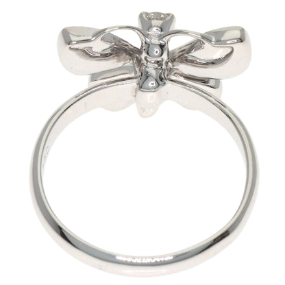 Dior Butterfly motif 1P diamond pinky ring Ring K18 White Gold Ladies [Used]