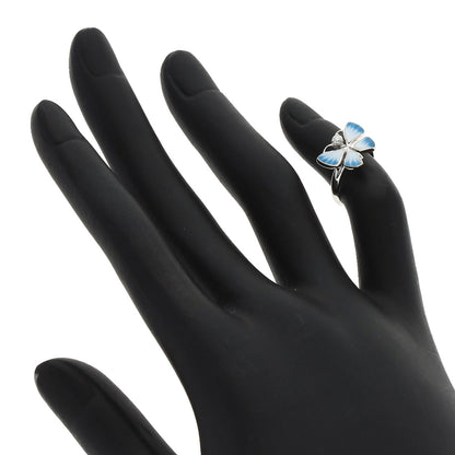Dior Butterfly motif 1P diamond pinky ring Ring K18 White Gold Ladies [Used]