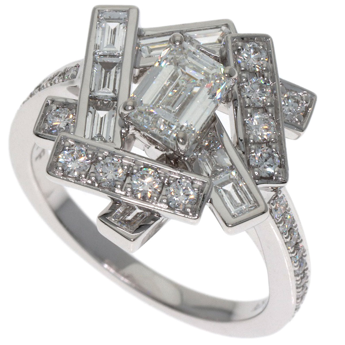 GRAFF Thread Diamond Ring K18 White Gold Ladies [Used]