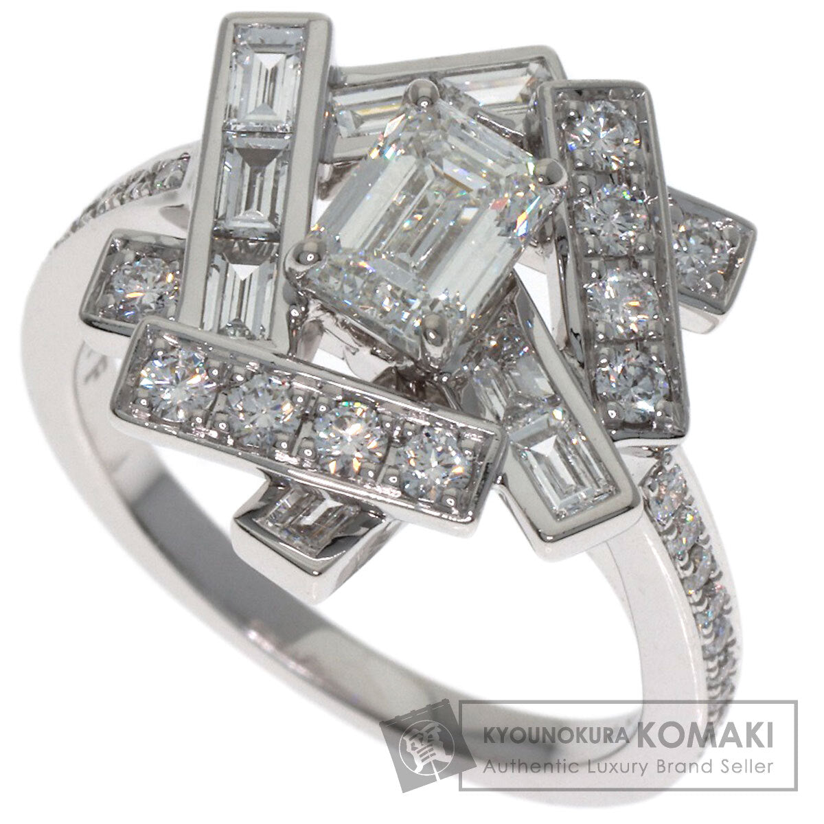 GRAFF Thread Diamond Ring K18 White Gold Ladies [Used]