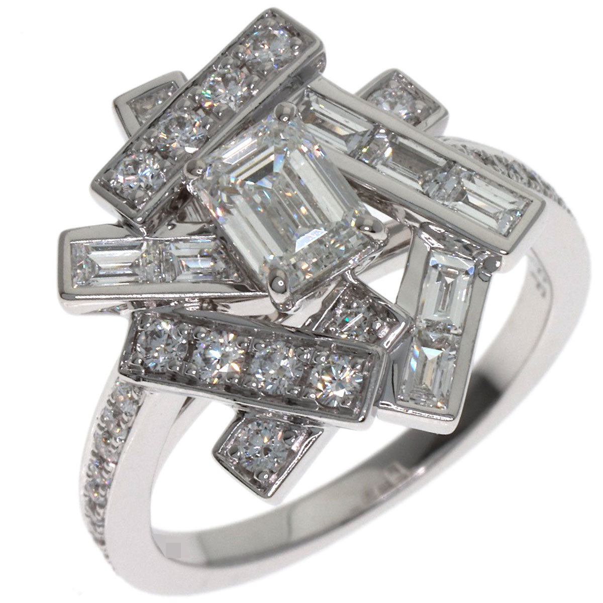 GRAFF Thread Diamond Ring K18 White Gold Ladies [Used]