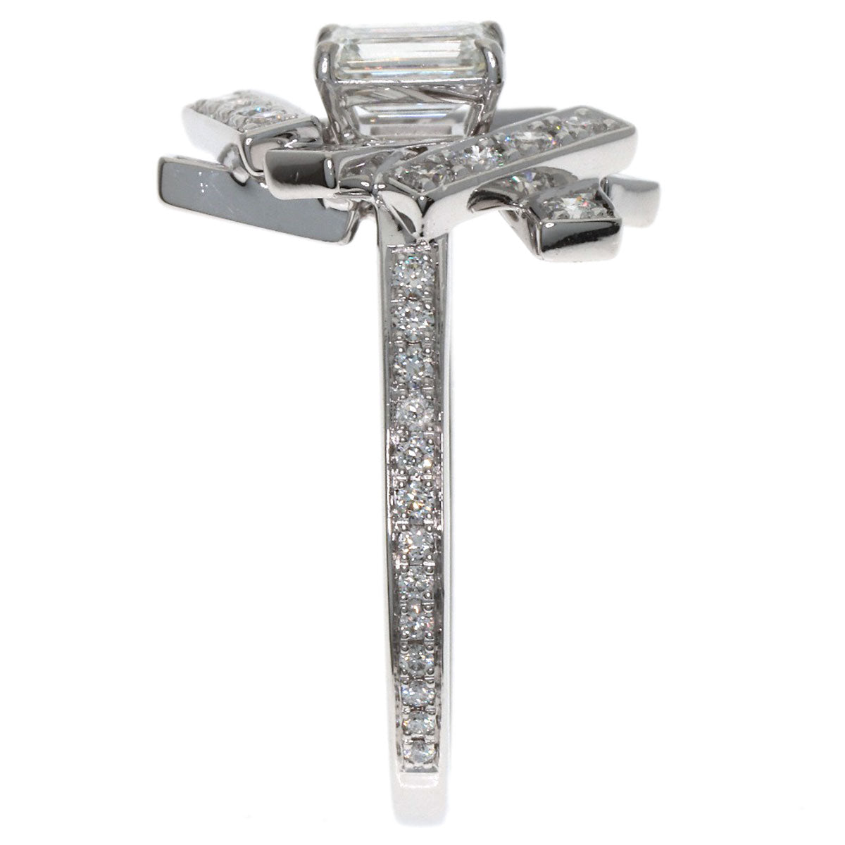 GRAFF Thread Diamond Ring K18 White Gold Ladies [Used]