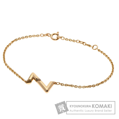LOUIS VUITTON Brassle Chain LV Volt Upside Down Bracelet K18 Pink Gold Ladies [Used]