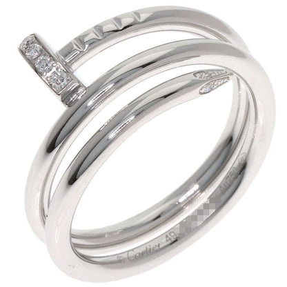 CARTIER Juste un Clou Diamond #49 Ring K18 White Gold Ladies [Used]