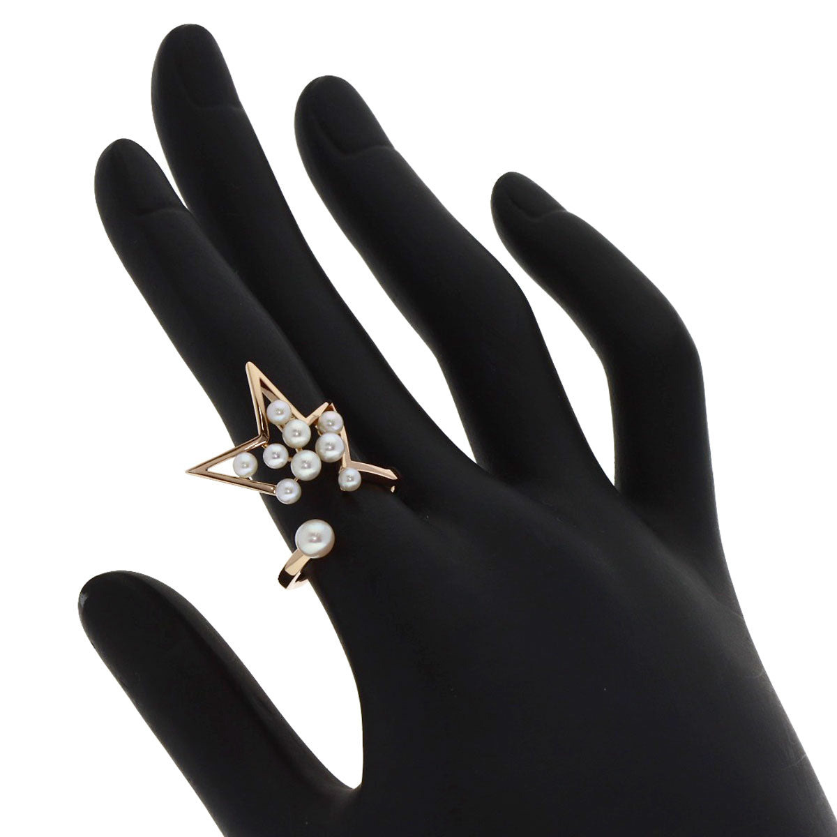 TASAKI Abstract Sterling Pearl Ring Sakura Gold Ladies [Used]