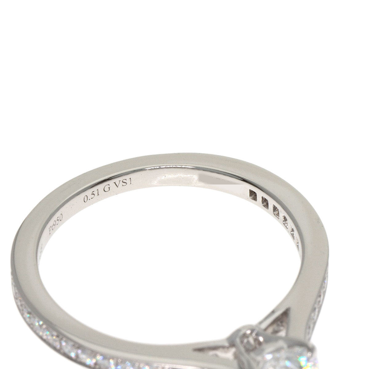 GRAFF Frame Round G-VS1-VG Ring Platinum PT950 Ladies [Used]