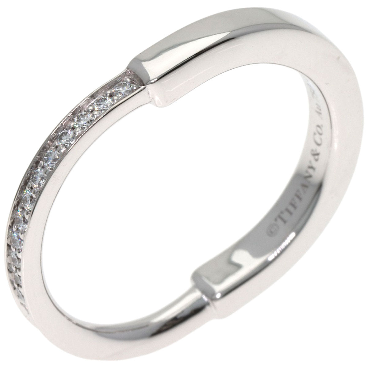 TIFFANY&Co. Rock Diamond Ring K18 White Gold Ladies [Used]
