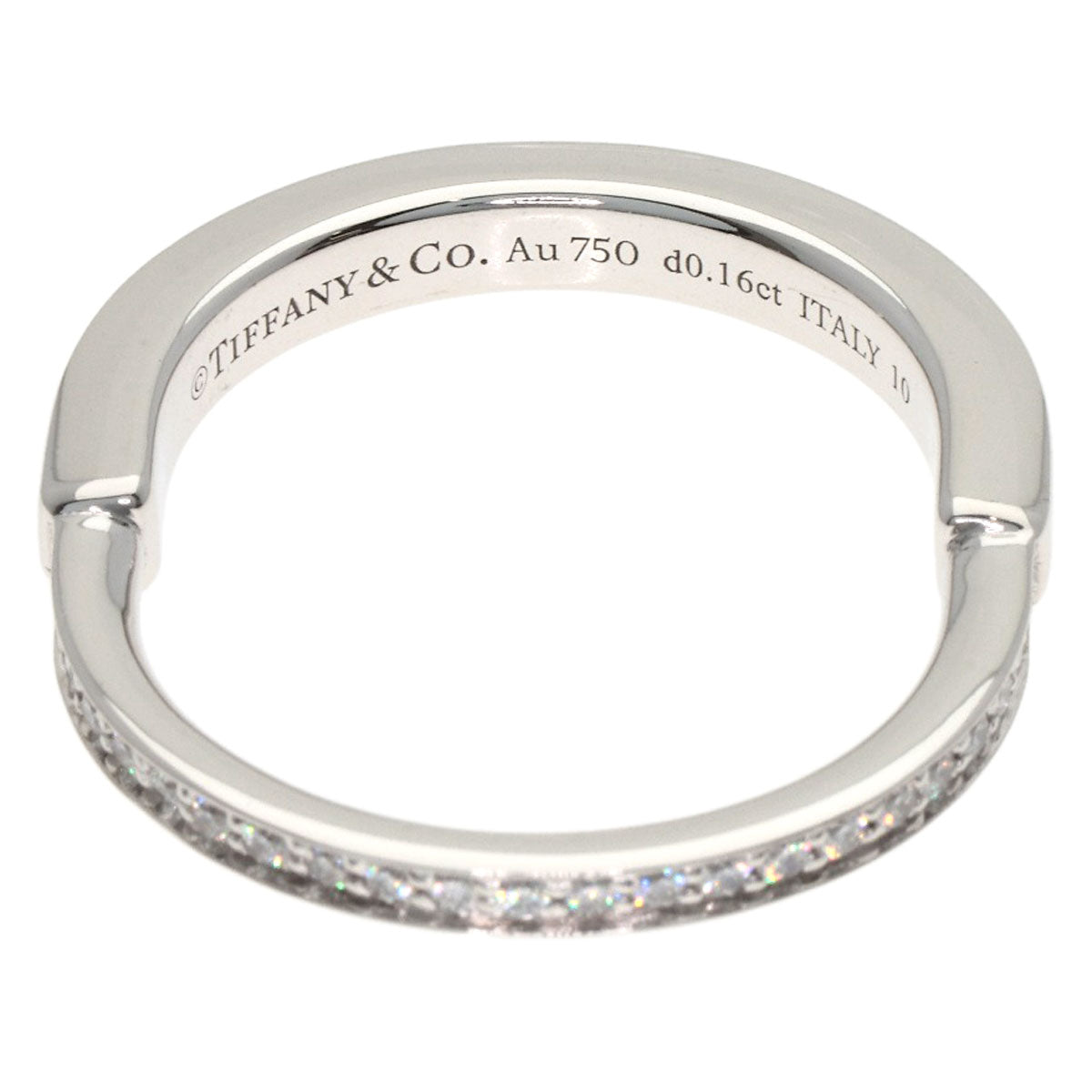TIFFANY&Co. Rock Diamond Ring K18 White Gold Ladies [Used]