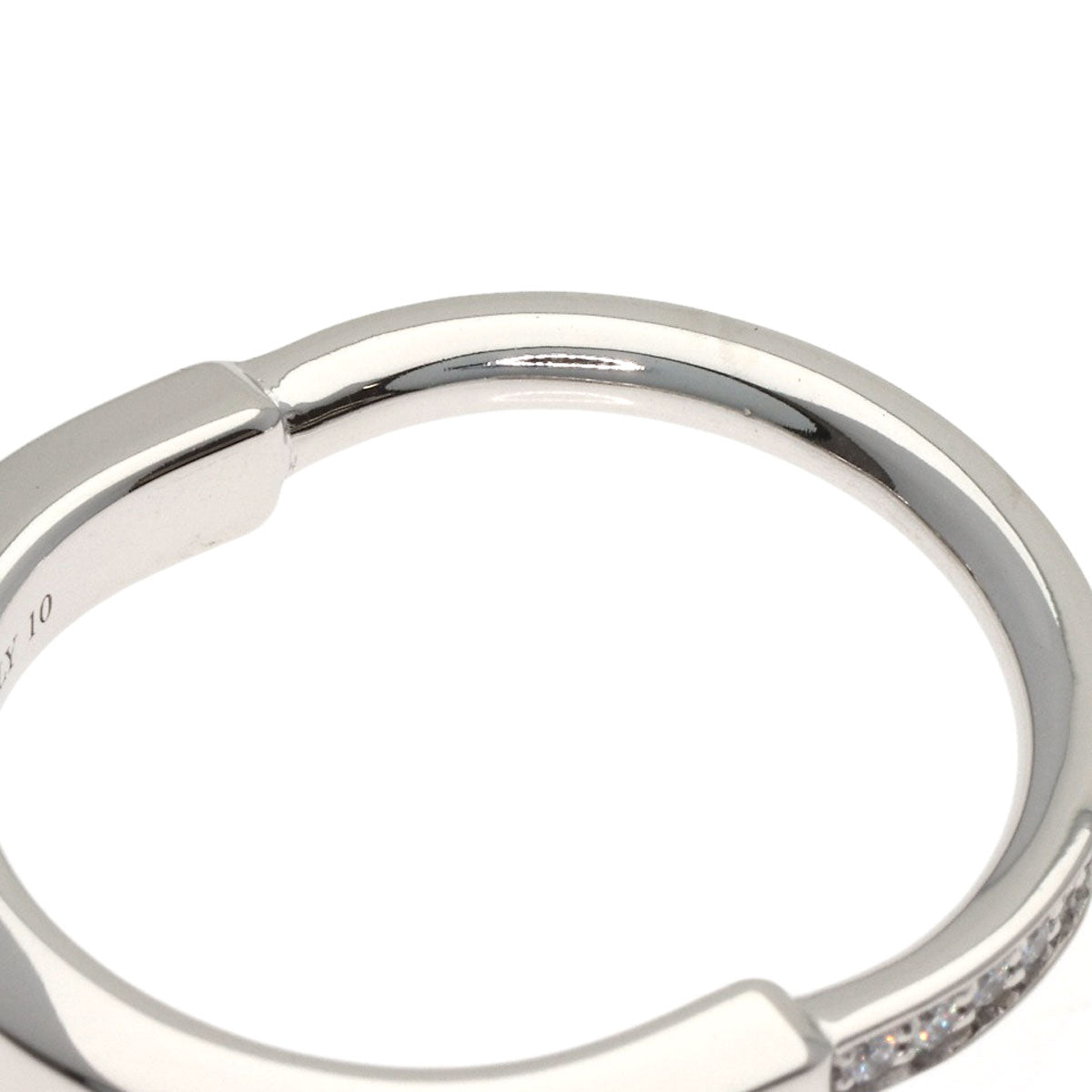 TIFFANY&Co. Rock Diamond Ring K18 White Gold Ladies [Used]