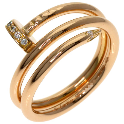 CARTIER Juste un Clou Diamond #50 Ring K18 Pink Gold Ladies [Used]