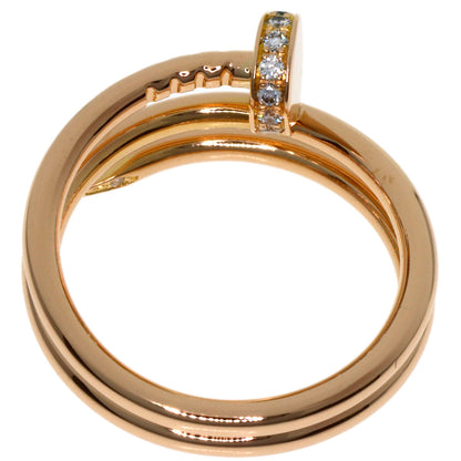 CARTIER Juste un Clou Diamond #50 Ring K18 Pink Gold Ladies [Used]