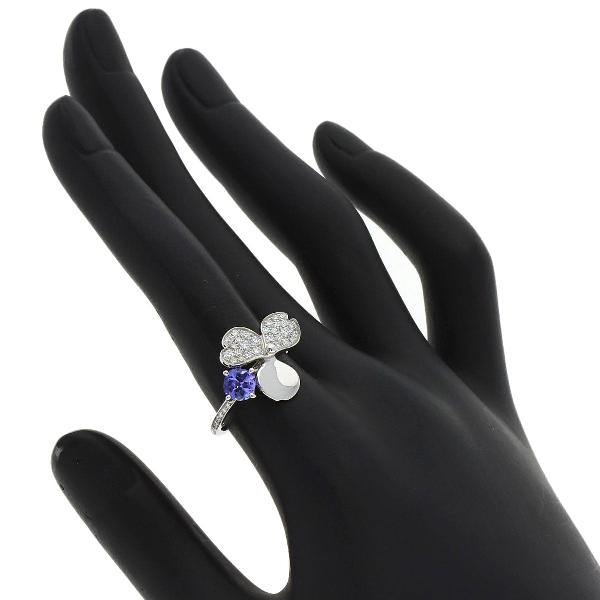 TIFFANY&Co. Paper Flower Diamond Tanzanite Ring Platinum PT950 Ladies [Used]
