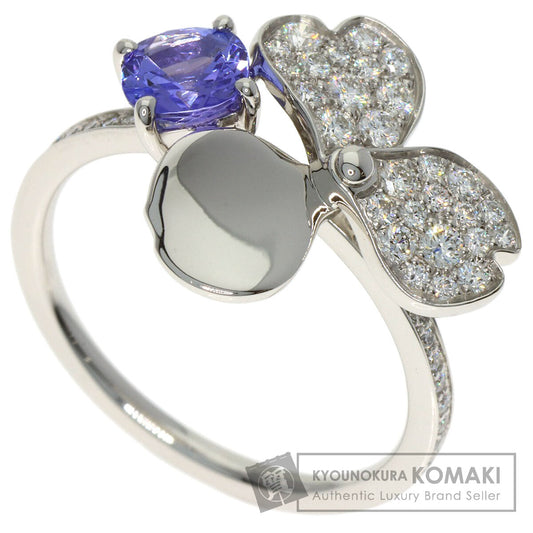 TIFFANY&Co. Paper Flower Diamond Tanzanite Ring Platinum PT950 Ladies [Used]