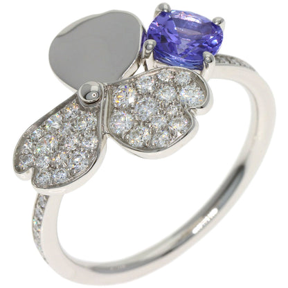 TIFFANY&Co. Paper Flower Diamond Tanzanite Ring Platinum PT950 Ladies [Used]