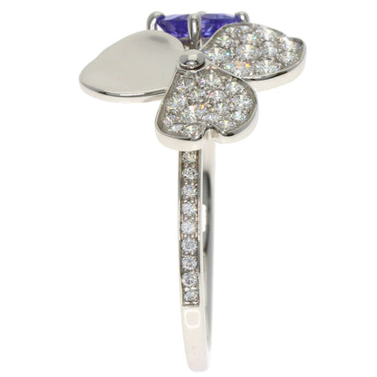 TIFFANY&Co. Paper Flower Diamond Tanzanite Ring Platinum PT950 Ladies [Used]