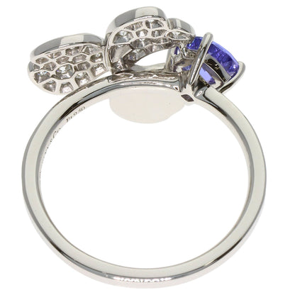 TIFFANY&Co. Paper Flower Diamond Tanzanite Ring Platinum PT950 Ladies [Used]