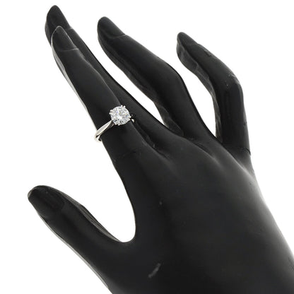 HARRY WINSTON Round Solitaire E-VS1-EX Ring Platinum PT950 Ladies [Used]