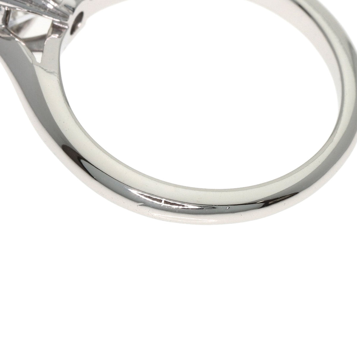 HARRY WINSTON Round Solitaire E-VS1-EX Ring Platinum PT950 Ladies [Used]