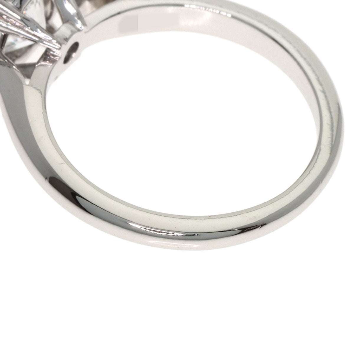HARRY WINSTON Round Solitaire E-VS1-EX Ring Platinum PT950 Ladies [Used]