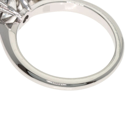 HARRY WINSTON Round Solitaire E-VS1-EX Ring Platinum PT950 Ladies [Used]