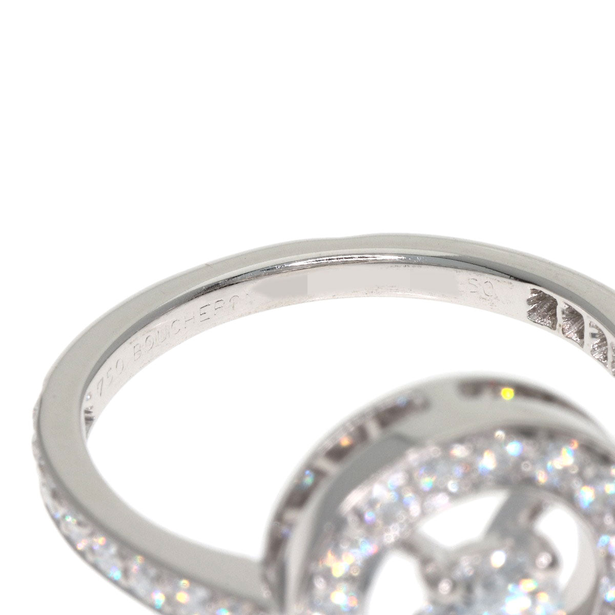Boucheron Avalonde Diamond #50 Ring K18 White Gold Ladies [Used]