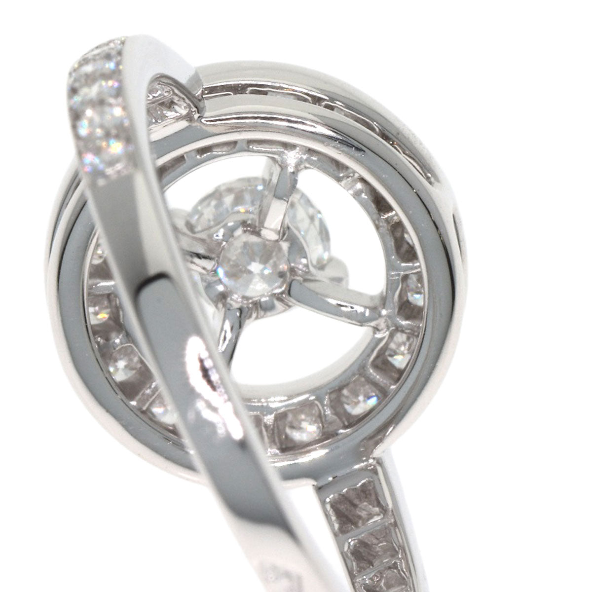 Boucheron Avalonde Diamond #50 Ring K18 White Gold Ladies [Used]