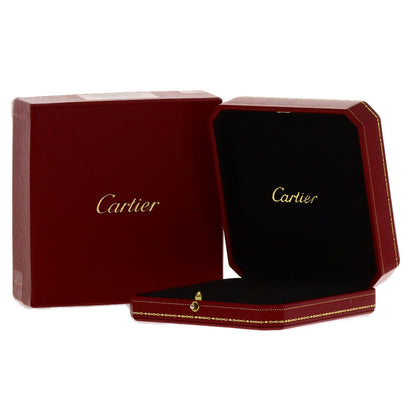 CARTIER Love Circle 2P Diamond Necklace K18 Yellow Gold Ladies [Used]