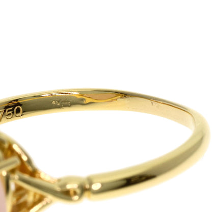 Dior Rose Quartz Ring K18 Yellow Gold Ladies [Used]