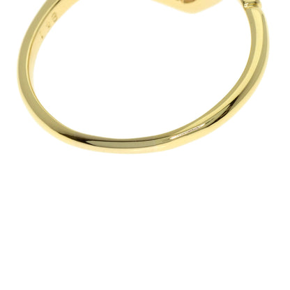 Dior Rose Quartz Ring K18 Yellow Gold Ladies [Used]