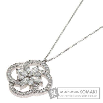 TIFFANY&Co. Victoria Cluster Diamond Necklace Platinum PT950 Ladies [Used]