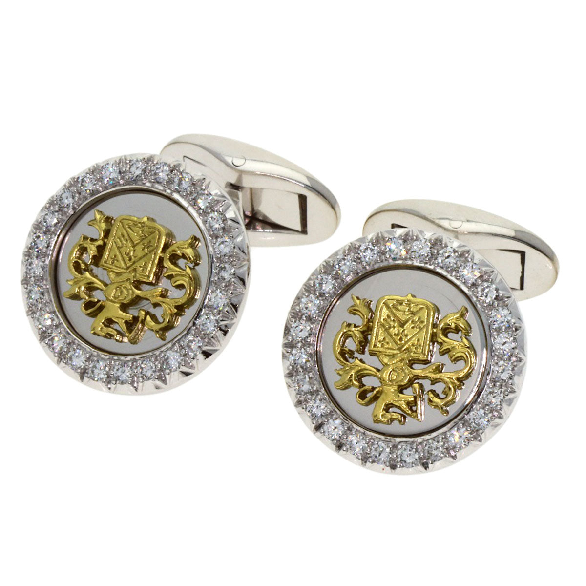 PIAGET Diamond cuffs K18 White Gold 18K Yellow Goldmens [Used]