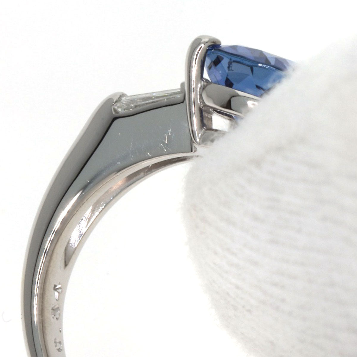 TASAKI Tanzanite Diamond Ring Platinum PT900 Ladies [Used]