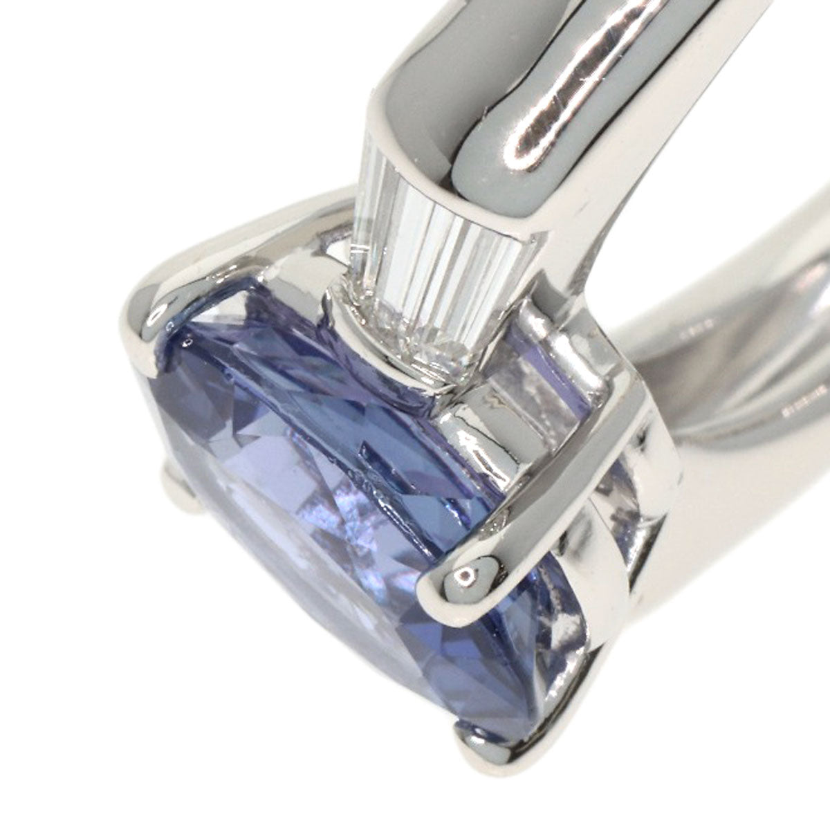 TASAKI Tanzanite Diamond Ring Platinum PT900 Ladies [Used]