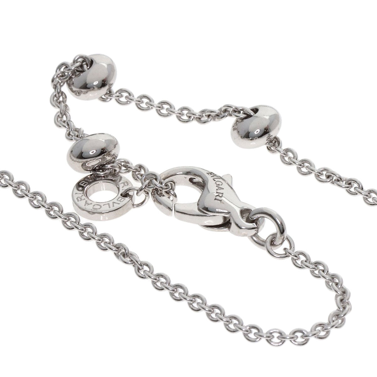 BVLGARI B.zero1 element Diamond Necklace K18 White Gold Ladies [Used]