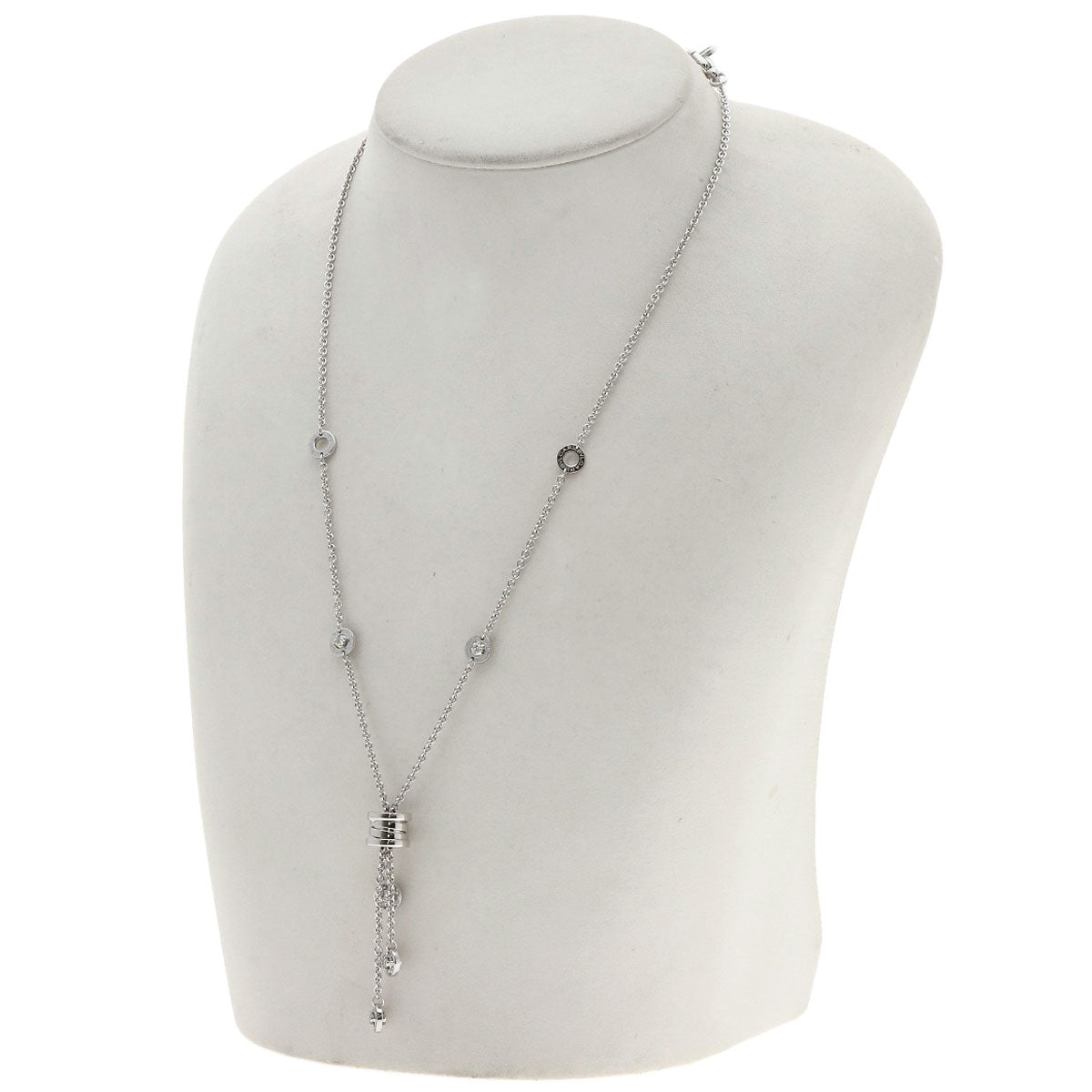 BVLGARI B.zero1 element Diamond Necklace K18 White Gold Ladies [Used]