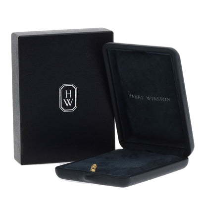 HARRY WINSTON Pear-shaped mini cross diamond Necklace Platinum PT950 Ladies [Used]