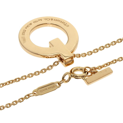 TIFFANY&Co. T One Narrow Circle Pave Diamond Necklace K18 Pink Gold Ladies [Used]