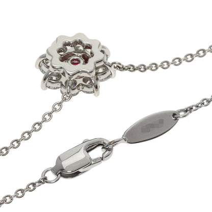 HARRY WINSTON Sunflower Ruby Diamond Necklace Platinum PT950 Ladies [Used]