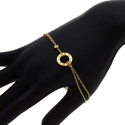 CARTIER Love circle Diamond Bracelet K18 Yellow Gold Ladies [Used]