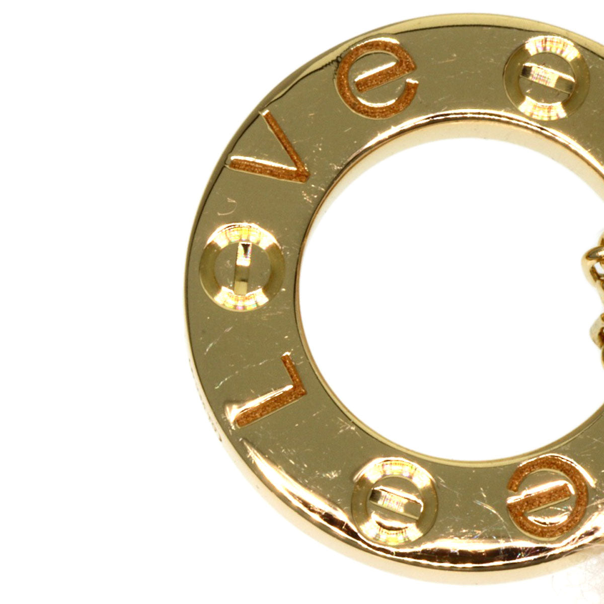 CARTIER Love circle Diamond Bracelet K18 Yellow Gold Ladies [Used]