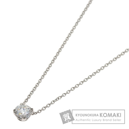 HARRY WINSTON Round-cut solitaire diamond Necklace Platinum PT950 Ladies [Used]