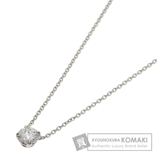 HARRY WINSTON Round-cut solitaire diamond Necklace Platinum PT950 Ladies [Used]