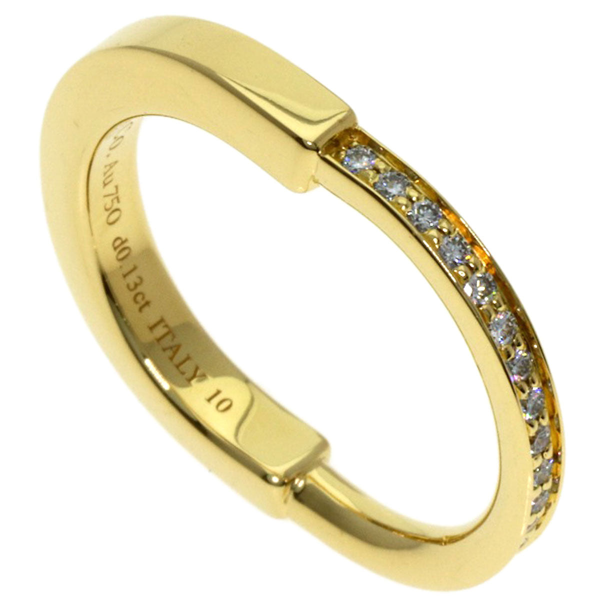 TIFFANY&Co. Rock Diamond Ring K18 Yellow Gold Ladies [Used]