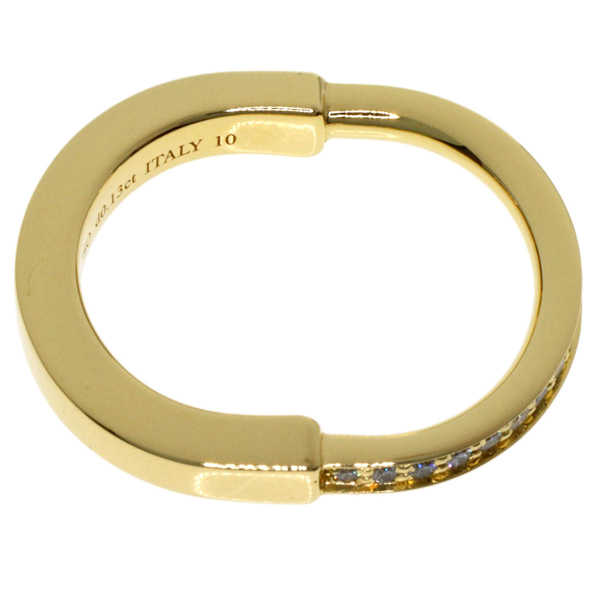 TIFFANY&Co. Rock Diamond Ring K18 Yellow Gold Ladies [Used]