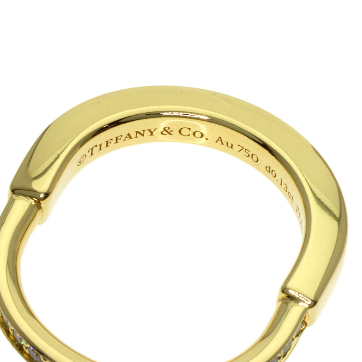 TIFFANY&Co. Rock Diamond Ring K18 Yellow Gold Ladies [Used]