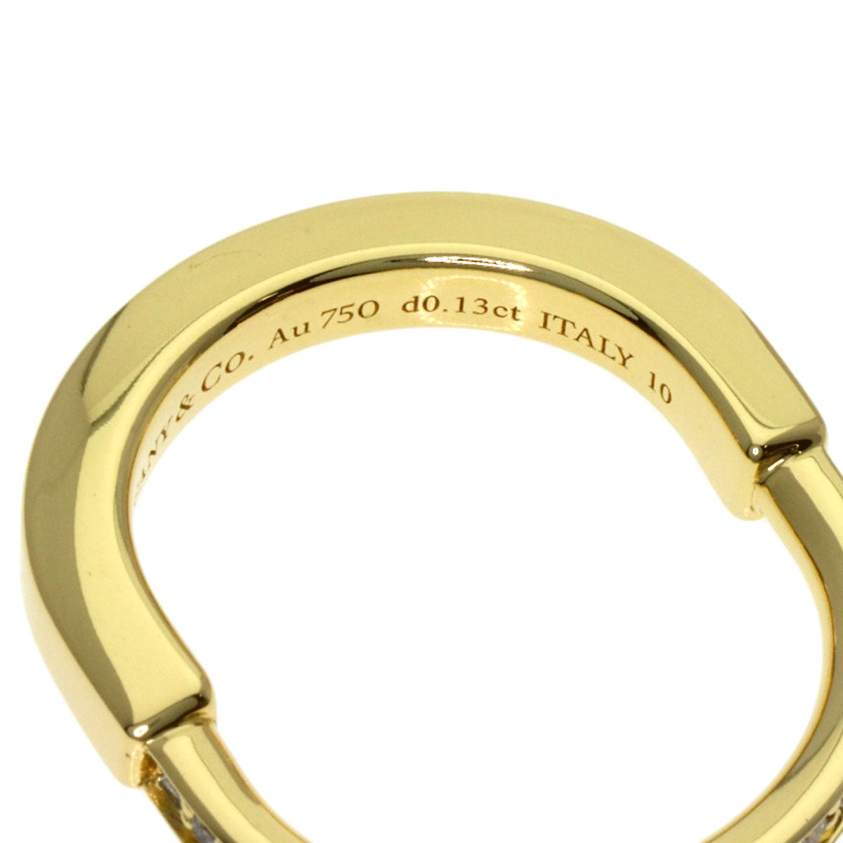 TIFFANY&Co. Rock Diamond Ring K18 Yellow Gold Ladies [Used]